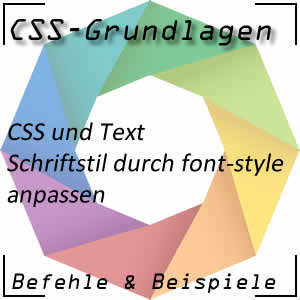 Schriftstil in CSS festlegen