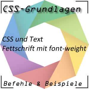 Fettschrift mit font-weight