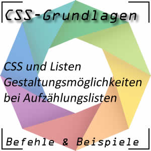 Listen mit CSS bearbeiten