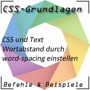 Wortabstand in CSS mit word-spacing