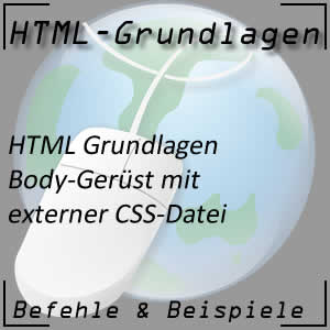 HTML-Body mit CSS-Datei