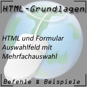 Mehrfachauswahl mit select multiple in HTML