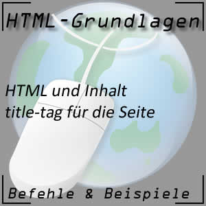 Titel der Webseite mit HTML