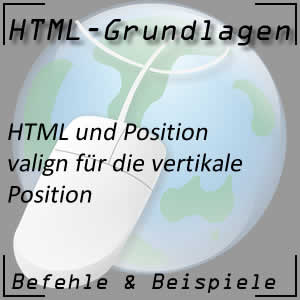 Positionierung mit valign in HTML