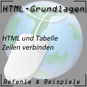 Tabellenzeilen in HTML verbinden
