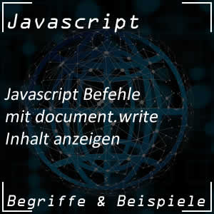 Javascript Befehl document.write
