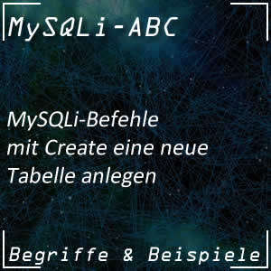 MySQLi-Tabelle anlegen