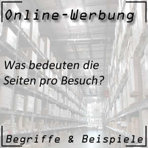 Seiten pro Besuch auf der Webseite