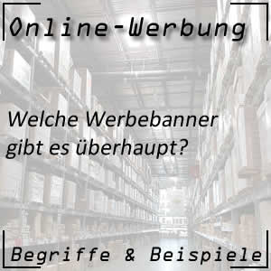 Werbebanner in der Online Werbung